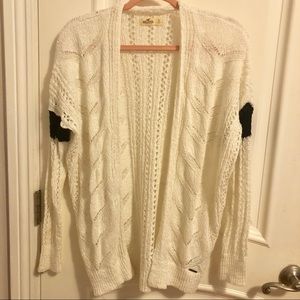 Hollister White Cardigan